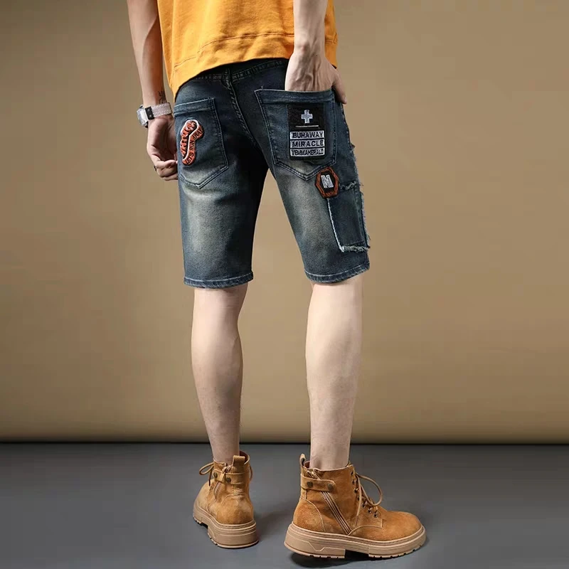 Free shipping new fashion male men's Jeans European brand embroidered denim shorts old street hip-hop punk 1/2 pants
Free shipping new fashion male men's Jeans European brand embroidered denim shorts old street hip-hop punk 1/2 pants