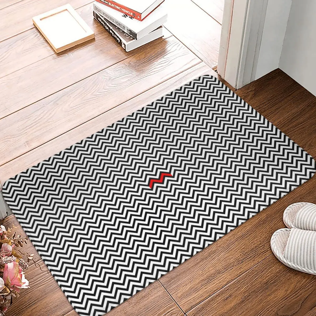 

Twin Peaks. Minimal Doormat Carpet Mat Rug Polyester Anti-slip Floor Decor Bath Bathroom Kitchen Balcony 40*60