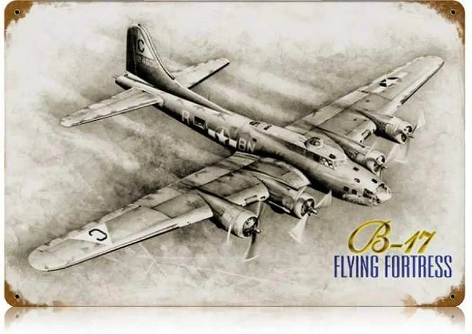 FOEMXIEN Retro B-17 Flying Fortress;Tin Sign Wall Retro Metal Bar Pub Poster Metal 11.87.9in
FOEMXIEN Retro B-17 Flying Fortress;Tin Sign Wall Retro Metal Bar Pub Poster Metal 11.87.9in