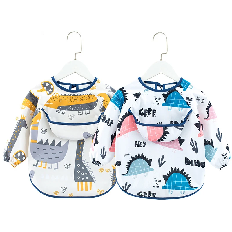 Baby Long Sleeve Bib Waterproof Coverall Cotton Children's Apron Bibs And Cloth Babies Accessories Newborn Baby Feeding 
Baby Long Sleeve Bib Waterproof Coverall Cotton Children's Apron Bibs And Cloth Babies Accessories Newborn Baby Feeding