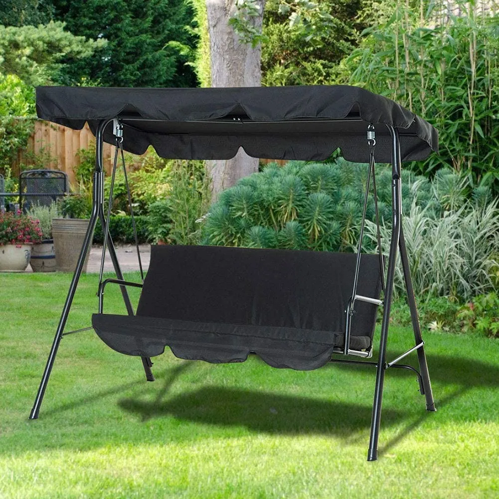 Garden Outdoor 3-Person Metal Porch Swing Chair Bench W/ Canopy Swing Cover Set Garden Courtyard Swing Ceiling Cover
Garden Outdoor 3-Person Metal Porch Swing Chair Bench W/ Canopy Swing Cover Set Garden Courtyard Swing Ceiling Cover