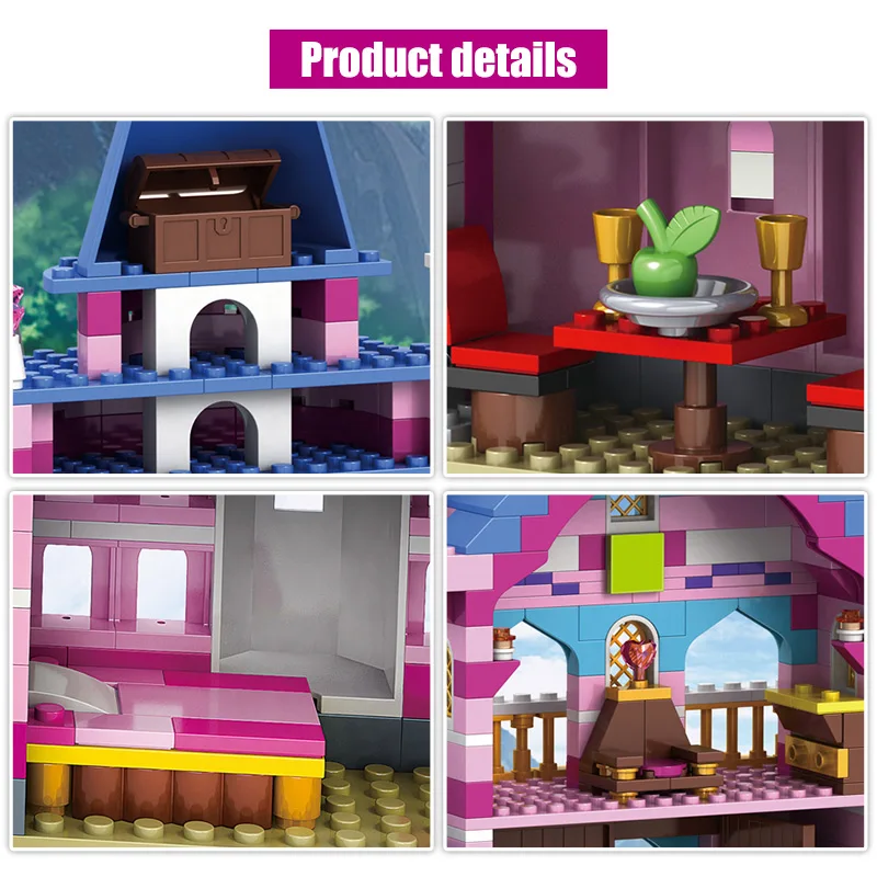 938pcs City Romantic Princess Castle Building Blocks Friends Figures DIY Friendship House Bricks Sets Toys for Girls 
938pcs City Romantic Princess Castle Building Blocks Friends Figures DIY Friendship House Bricks Sets Toys for Girls