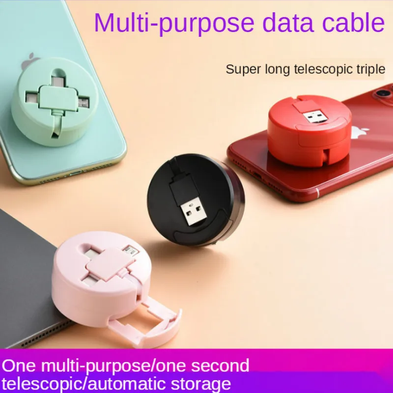 Новый телескопический кабель три в одном для быстрой зарядки Micro USB Type-C, стандартный провод для iphone, Samsun, Huawei, Xiaomi
Новый телескопический кабель три в одном для быстрой зарядки Micro USB Type-C, стандартный провод для iphone, Samsun, Huawei, Xiaomi