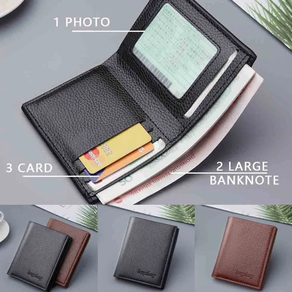 Мужской ультратонкий кошелек компактный вертикальный для банковских карт |