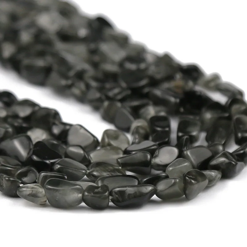 4~8mm Black Obsidian Irregular Natural Stone smooth Gravel Spacer Loose beads for DIY Jewelry Making Charm Bracelet Necklace 15"
4~8mm Black Obsidian Irregular Natural Stone smooth Gravel Spacer Loose beads for DIY Jewelry Making Charm Bracelet Necklace 15"