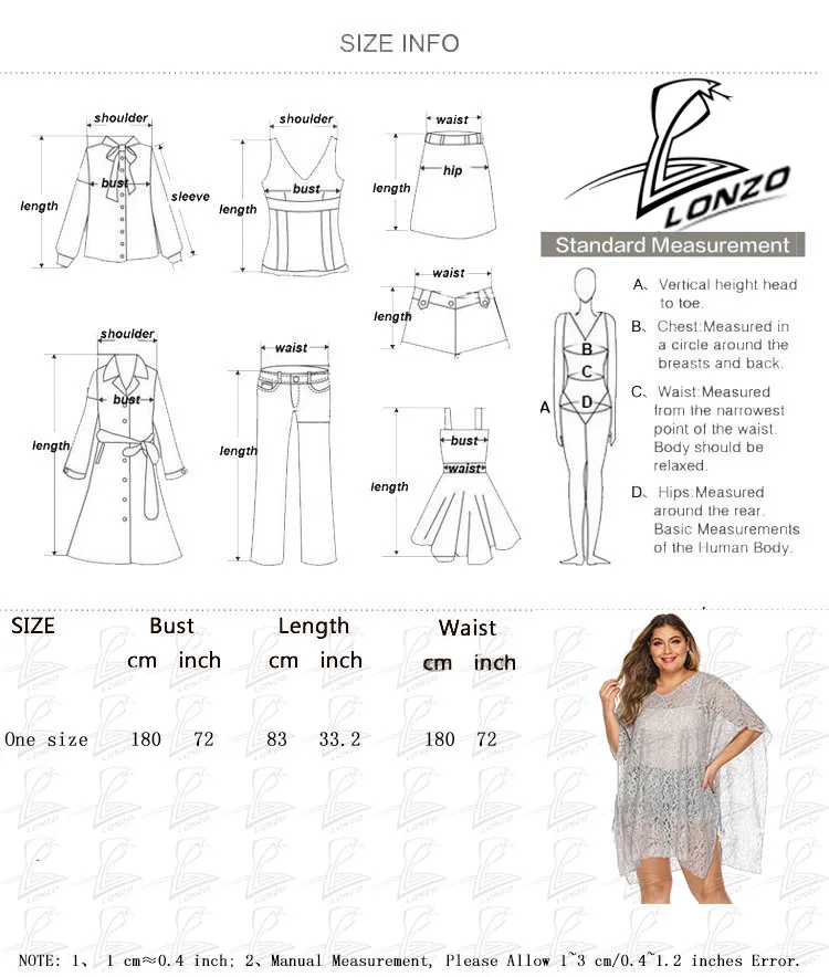 LONZO Sexy Solid Color V-neck Lace Top Women's Transparent Irregular Bikini Beach Cover Up LCP32
LONZO Sexy Solid Color V-neck Lace Top Women's Transparent Irregular Bikini Beach Cover Up LCP32