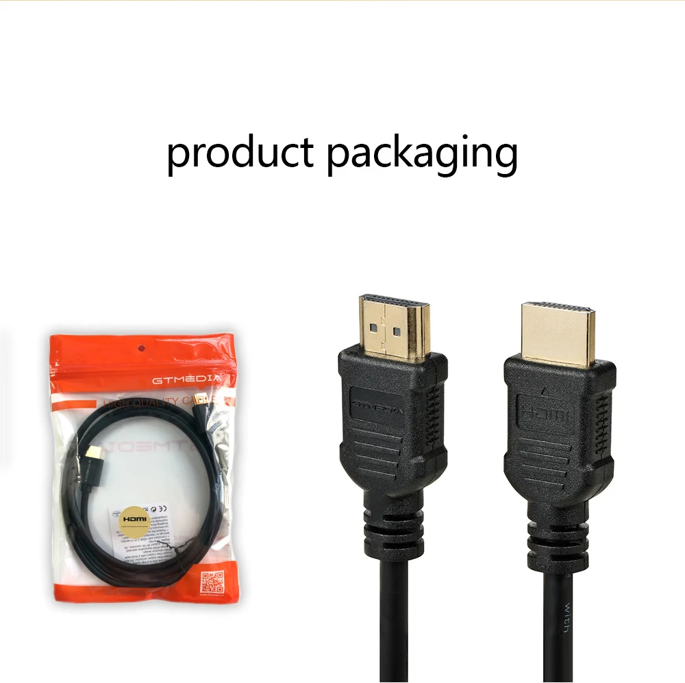 GTMEDIA High Speed HDMI-Compatible Cable HDMI 1.4 4k 1080P for Computer TV Projector PS3/4 Gaming 1m 1.5m 2m
GTMEDIA High Speed HDMI-Compatible Cable HDMI 1.4 4k 1080P for Computer TV Projector PS3/4 Gaming 1m 1.5m 2m