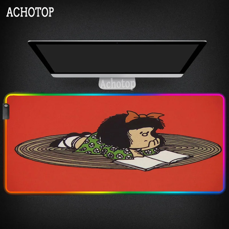 Mafalda Mouse Pad PC Gamer Play RGB Mats Gaming Mouse Pad Large 70x30 Deak Mat LED Light Gaming Mouse Pad Desk Pad for Overwatch
Mafalda Mouse Pad PC Gamer Play RGB Mats Gaming Mouse Pad Large 70x30 Deak Mat LED Light Gaming Mouse Pad Desk Pad for Overwatch