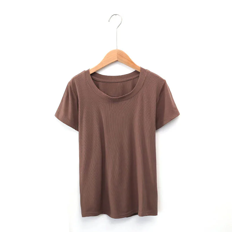 Classic Summer Cotton breathable women's short sleeve casual T-shirt 
Classic Summer Cotton breathable women's short sleeve casual T-shirt