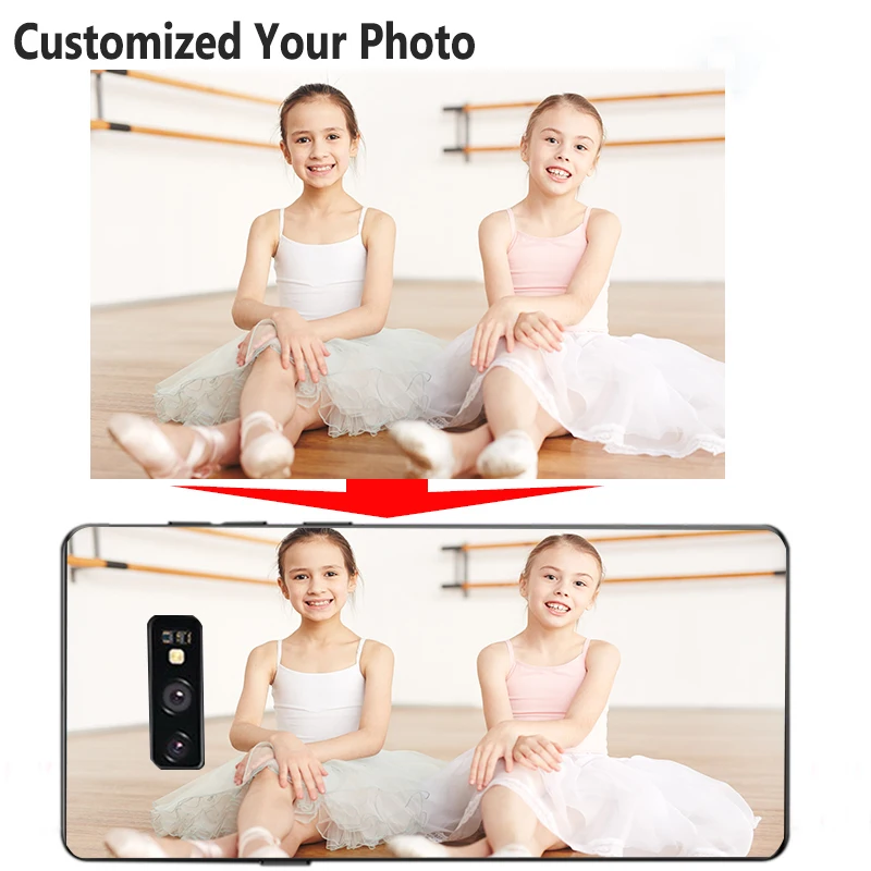 DIY фото на заказ чехол для телефона из мягкой черной Крышка samsung A9 A10 A50 A50S A30 A40 A70 A80