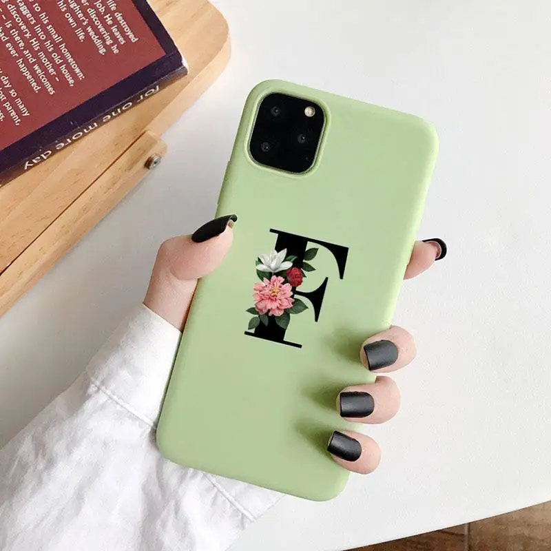 Alphabet Letter Phone Case Green Candy Color for iPhone 6 7 8 11 12 s mini pro X XS XR MAX Plus
Alphabet Letter Phone Case Green Candy Color for iPhone 6 7 8 11 12 s mini pro X XS XR MAX Plus