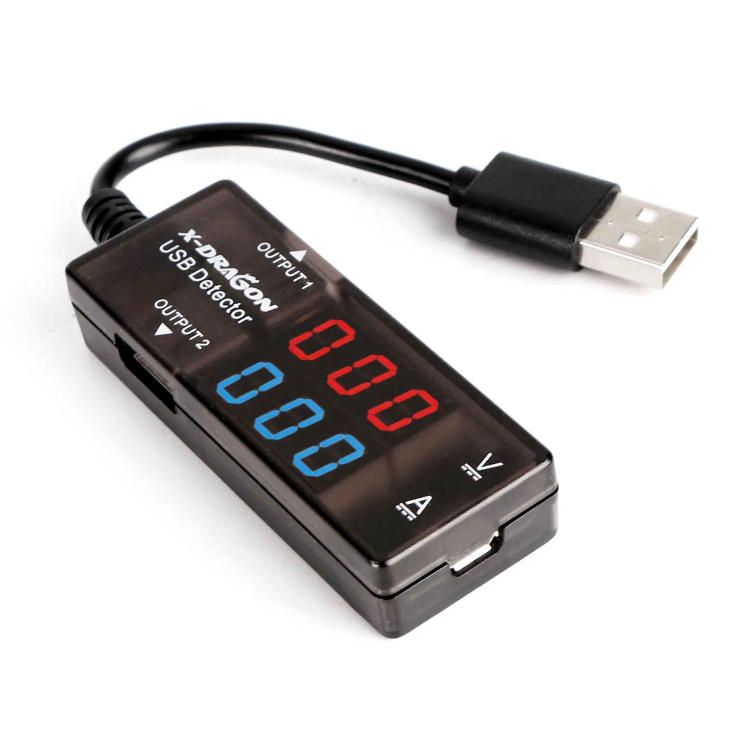 X-DRAGON 10VA USB мультиметр тестер открытый (A) гаечный ключ (V) 2 выходных порта Doppel Power