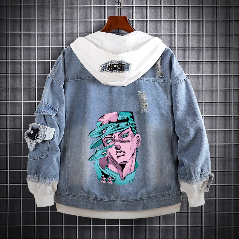 Anime JoJo's Bizarre Adventure Cosplay Costumes Cowboy Coat Loose Fake Two Jeans Adult COS Clothing Christmas Halloween Gift
Anime JoJo's Bizarre Adventure Cosplay Costumes Cowboy Coat Loose Fake Two Jeans Adult COS Clothing Christmas Halloween Gift