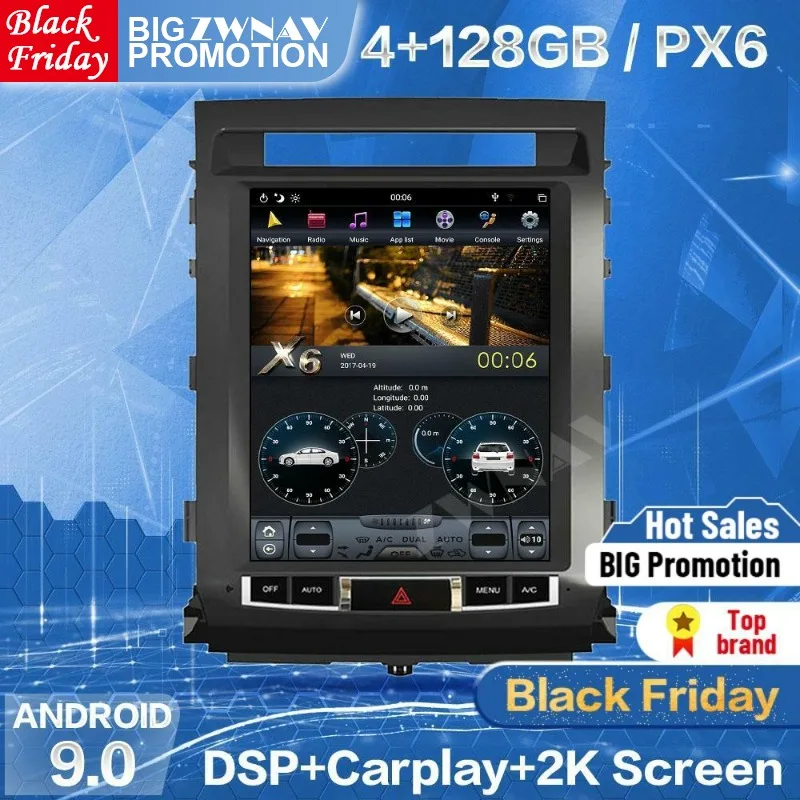 128GB Tesla Screen For TOYOTA LAND CRUISER LC200 2008-2015 Android 9 Car Multimedia Player GPS Audio Radio Auto Stereo Head Unit
128GB Tesla Screen For TOYOTA LAND CRUISER LC200 2008-2015 Android 9 Car Multimedia Player GPS Audio Radio Auto Stereo Head Unit
