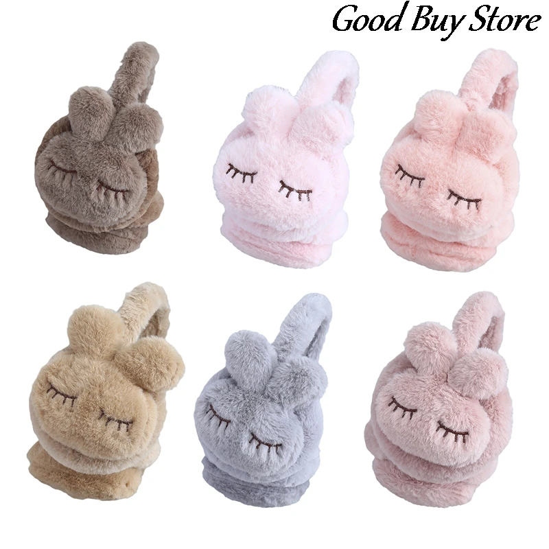 

Cartoon Skiing Warm Earlap Cute Rabbit Plush Earmuffs Cute Ears Caps Headband Russian Skating Earmuff Animal Winter Earflap