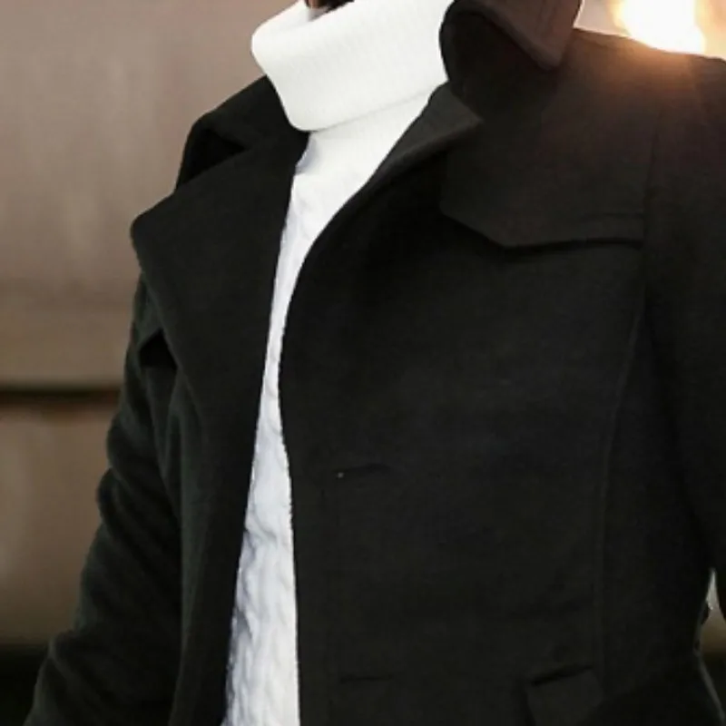 New Winter Men Thickening Warm Cashmere Trench Coat Single-Breasted Sashes Lapel Pockets Mid-Length Slim Jackets Casual Street
New Winter Men Thickening Warm Cashmere Trench Coat Single-Breasted Sashes Lapel Pockets Mid-Length Slim Jackets Casual Street