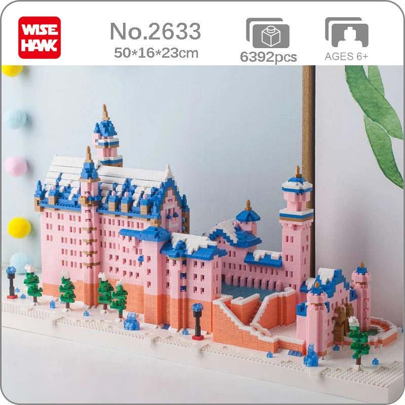Weagle 2633 World Architecture Pink Swan Stone Castle 3D Model DIY Mini Diamond Blocks Bricks Building Toy for Children no Box
Weagle 2633 World Architecture Pink Swan Stone Castle 3D Model DIY Mini Diamond Blocks Bricks Building Toy for Children no Box