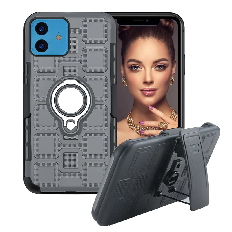Отличный бронированный чехол 3 в 1 для телефона iphone 11 pro max X Xs XR 7 8 6 6s SE 2020 plus