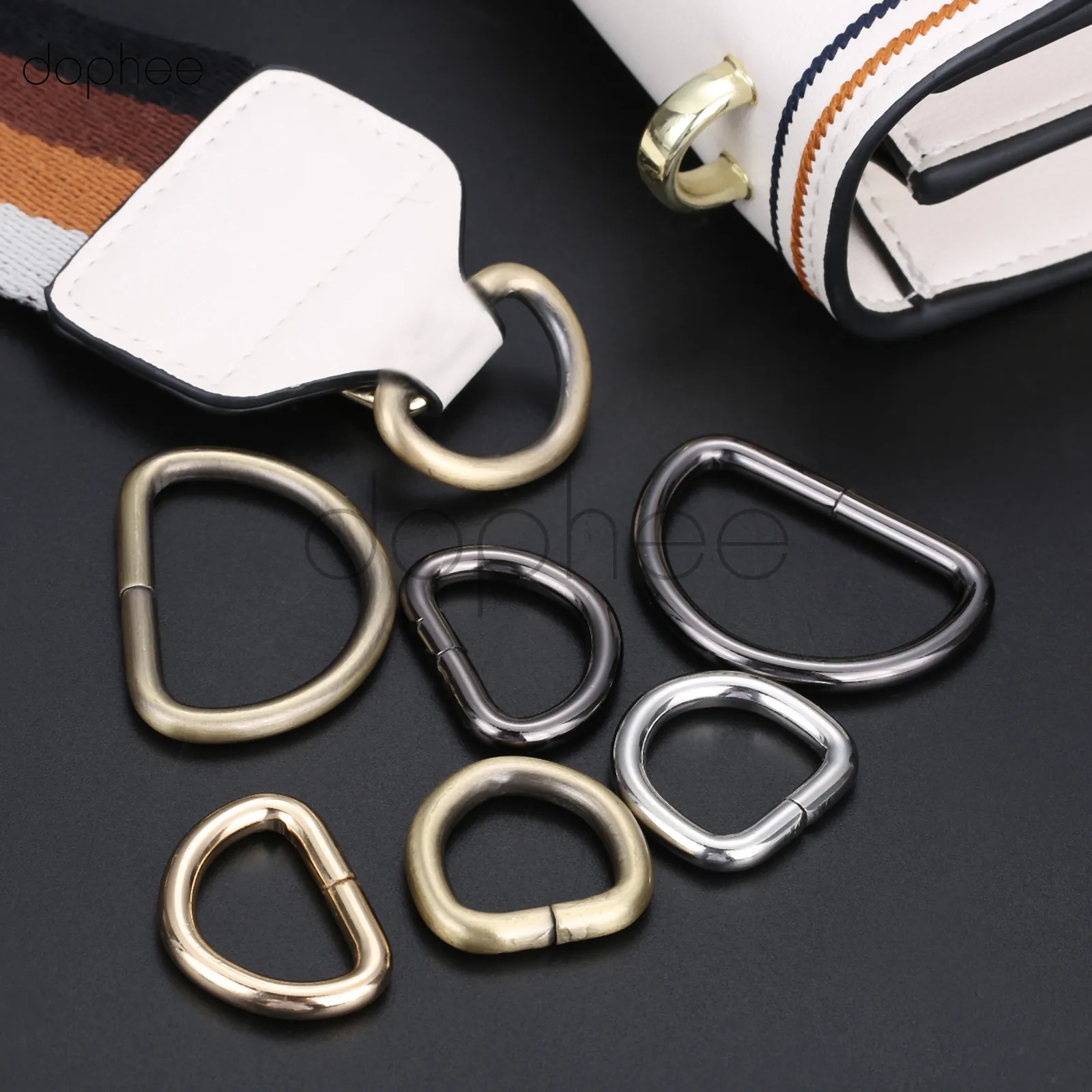 dophee 10pcs D-Rings 20mm 25mm 38mm webbing strapping bags garment accessory retailing non welded metal flat Dee ring
dophee 10pcs D-Rings 20mm 25mm 38mm webbing strapping bags garment accessory retailing non welded metal flat Dee ring