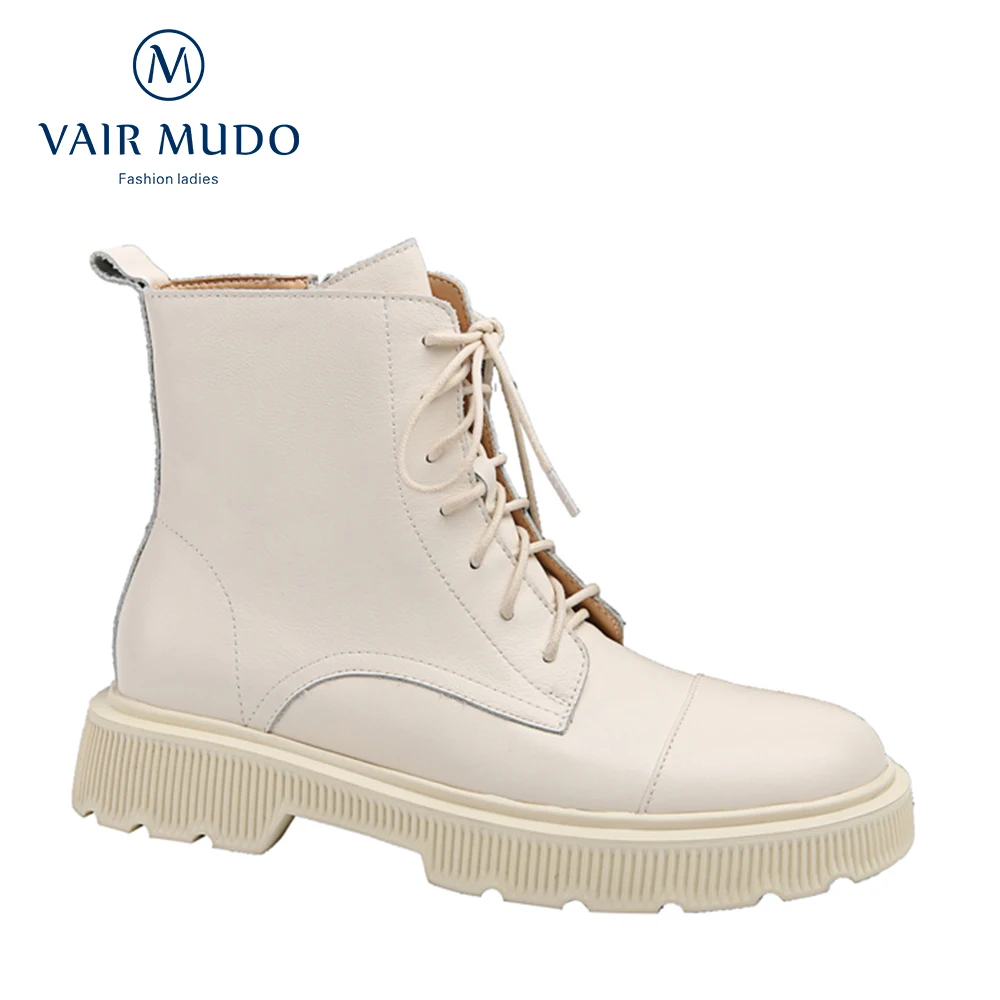 VAIR MUDO Women Spring Autumn Elegant Ankle Boots Round Toe Lace Up Black White Winter Genuine Leather Footwear Low HeelsWM-X42
VAIR MUDO Women Spring Autumn Elegant Ankle Boots Round Toe Lace Up Black White Winter Genuine Leather Footwear Low HeelsWM-X42