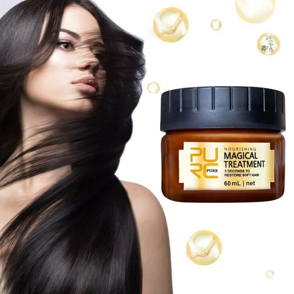 60ml Deep Repair Hair Mask 5 Seconds Repairs Frizzy Damage Restore Soft Smooth Hair Keratin Hair & Scalp Treatments Hair Care
60ml Deep Repair Hair Mask 5 Seconds Repairs Frizzy Damage Restore Soft Smooth Hair Keratin Hair & Scalp Treatments Hair Care