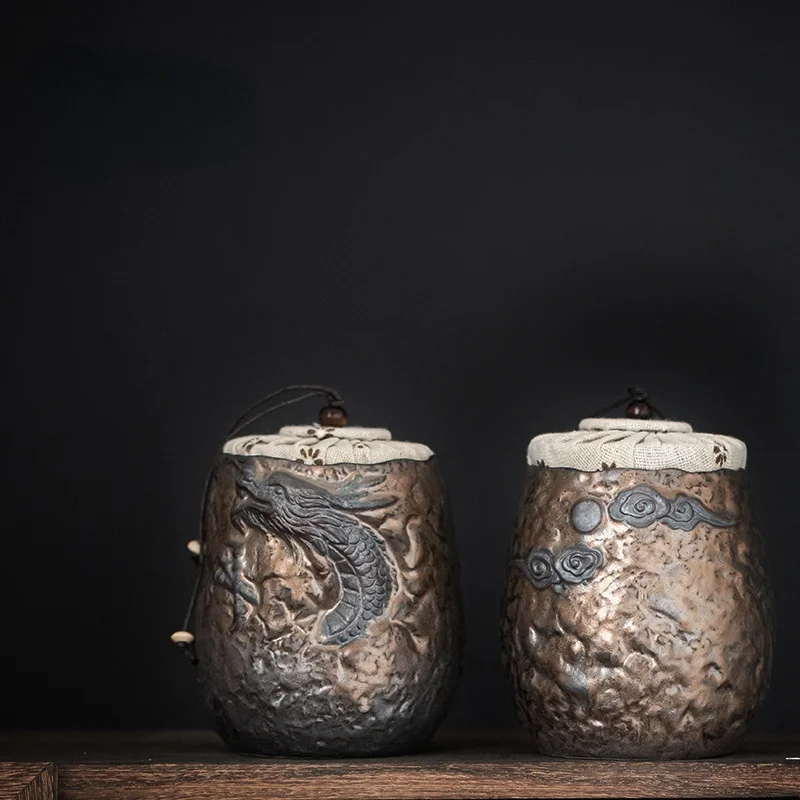 Retro ceramic tea cans, small tea storage cans, creative tea sealed tea storage cans, packaging cans
Retro ceramic tea cans, small tea storage cans, creative tea sealed tea storage cans, packaging cans