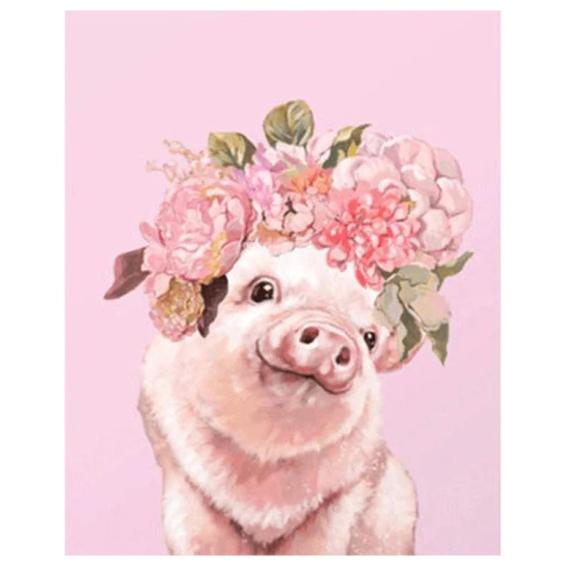 Paint By Numbers Kits for Adult, DIY Canvas Painting for Adults Beginner -Pink Pig
Paint By Numbers Kits for Adult, DIY Canvas Painting for Adults Beginner -Pink Pig