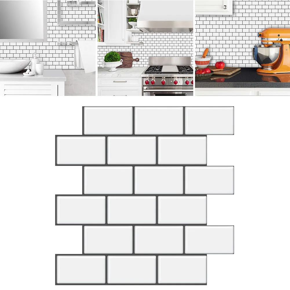 3D White Wall Sticker Subway Wallpaper Peel And Stick Tile Decal For Kitchen Bathroom Backsplash Home Decor
3D White Wall Sticker Subway Wallpaper Peel And Stick Tile Decal For Kitchen Bathroom Backsplash Home Decor