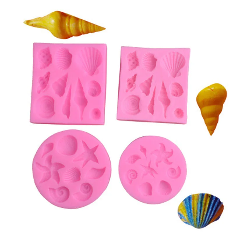 Silicone Mold DIY Lovely Shell Starfish Conch Sea Fish Fondant Cake Decorating Tools Chocolate Tools Kitchen Accessories
Silicone Mold DIY Lovely Shell Starfish Conch Sea Fish Fondant Cake Decorating Tools Chocolate Tools Kitchen Accessories