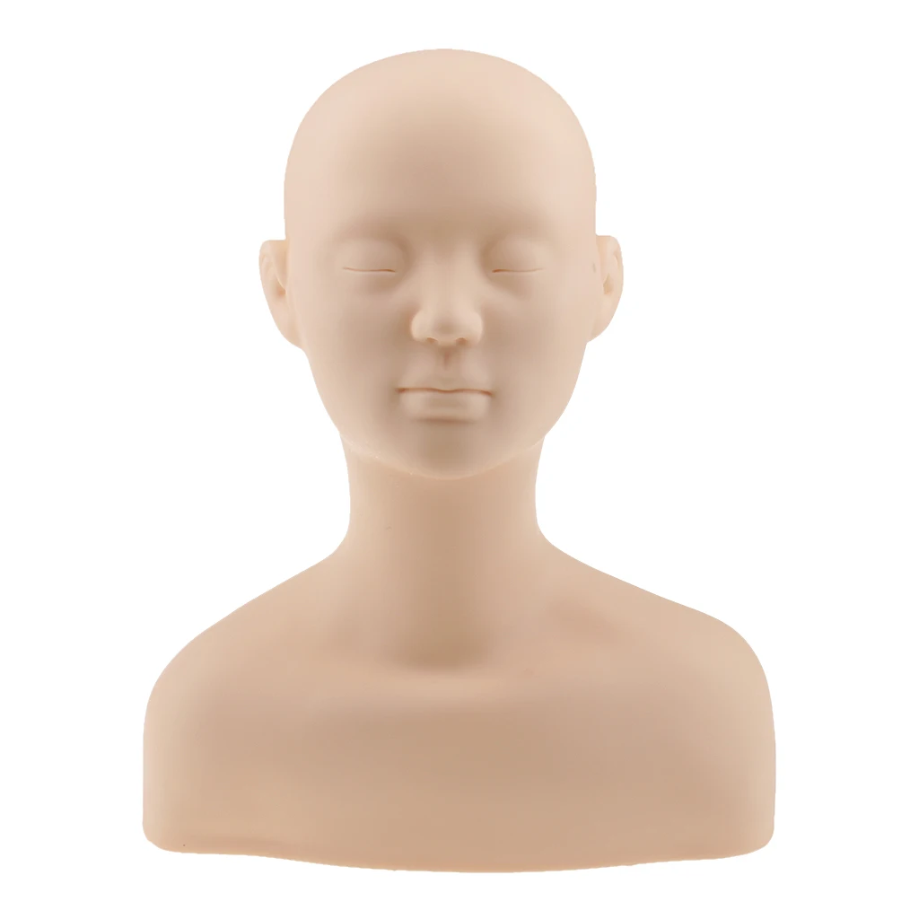Soft Silicone Massage Cosmetology Make Up Practice Training Mannequin Head Doll with Shoulder Bone Model Head Practicing Tool
Soft Silicone Massage Cosmetology Make Up Practice Training Mannequin Head Doll with Shoulder Bone Model Head Practicing Tool