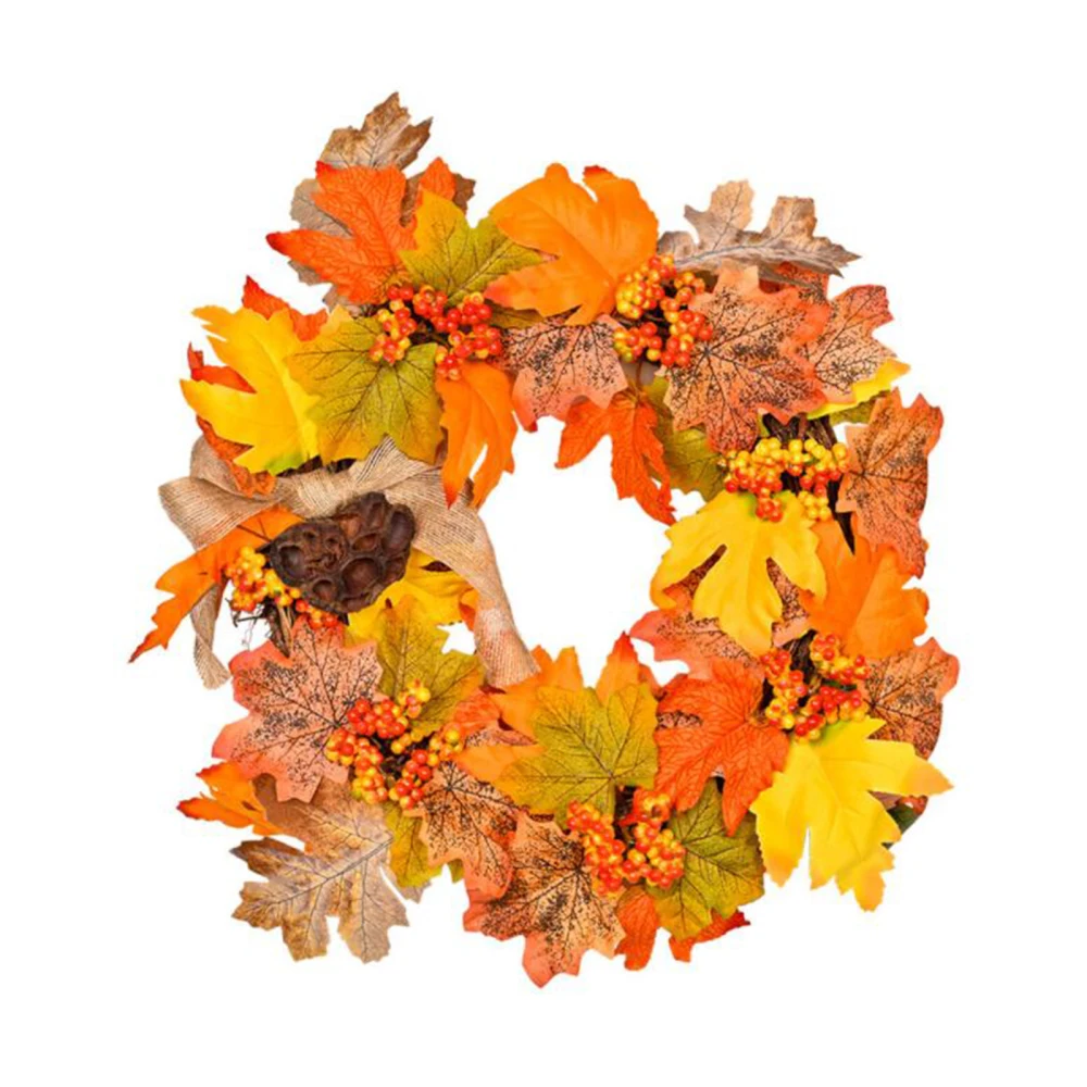 Leaves Maple Leaf Thanksgiving Wreath Fall Red Berry Lotus Rattan Artificial Harvest Home Decoration Party Decor Pumpkins
Leaves Maple Leaf Thanksgiving Wreath Fall Red Berry Lotus Rattan Artificial Harvest Home Decoration Party Decor Pumpkins