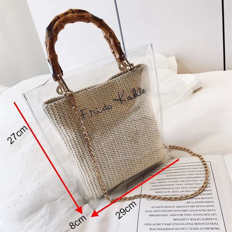 Ansloth Fashion Jelly Bags For Women Luxury Brand 2021 Summer New Straw Shoulder Bags Chain Crossbody Bag Straw Tote Bag HPS1123 
Ansloth Fashion Jelly Bags For Women Luxury Brand 2021 Summer New Straw Shoulder Bags Chain Crossbody Bag Straw Tote Bag HPS1123
