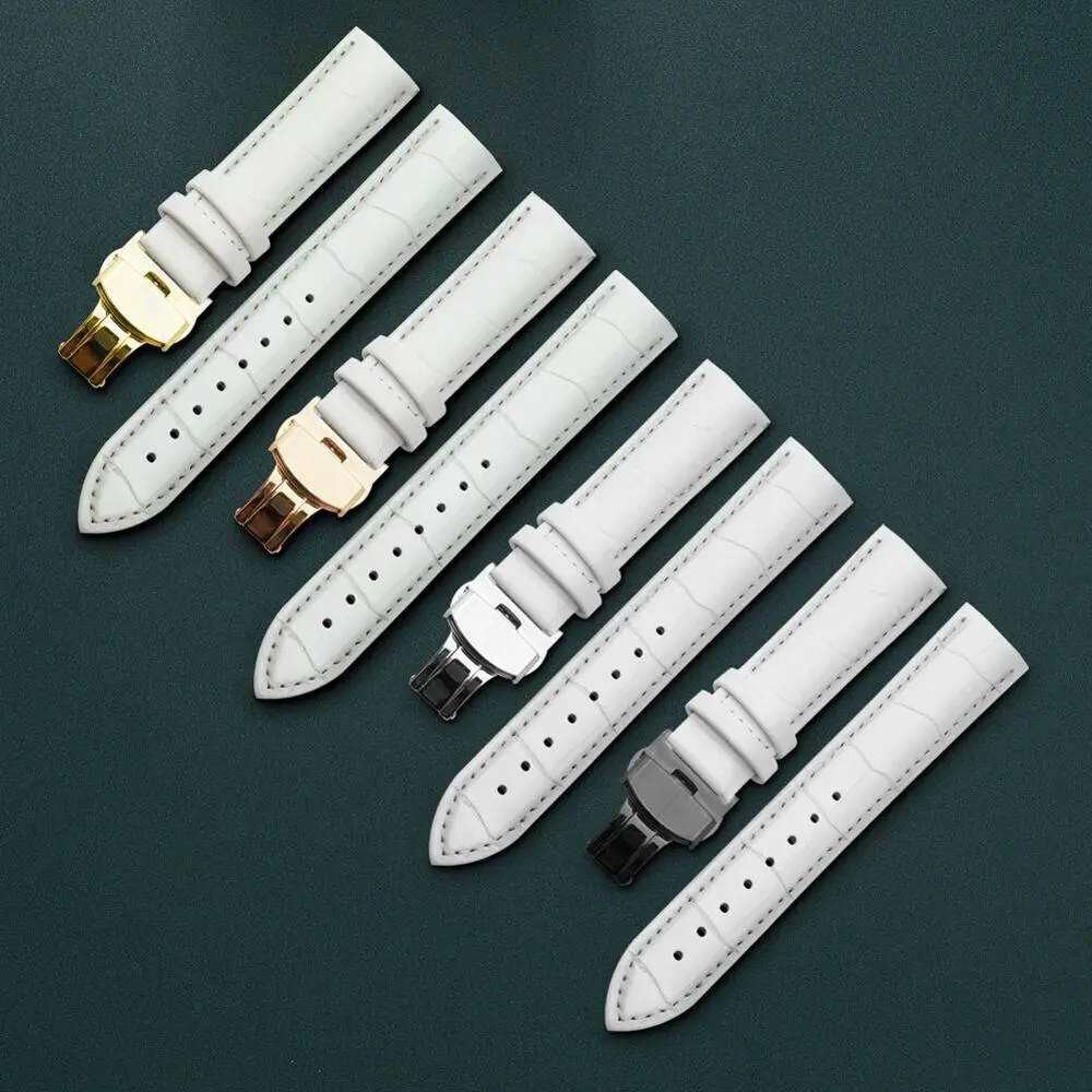 Handmade Classic Genuine Leather Butterfly Clasp WatchBand 12mm 14mm 15mm 16mm 18mm 20mm 21mm 24mm Leather Watch Band Straps
Handmade Classic Genuine Leather Butterfly Clasp WatchBand 12mm 14mm 15mm 16mm 18mm 20mm 21mm 24mm Leather Watch Band Straps