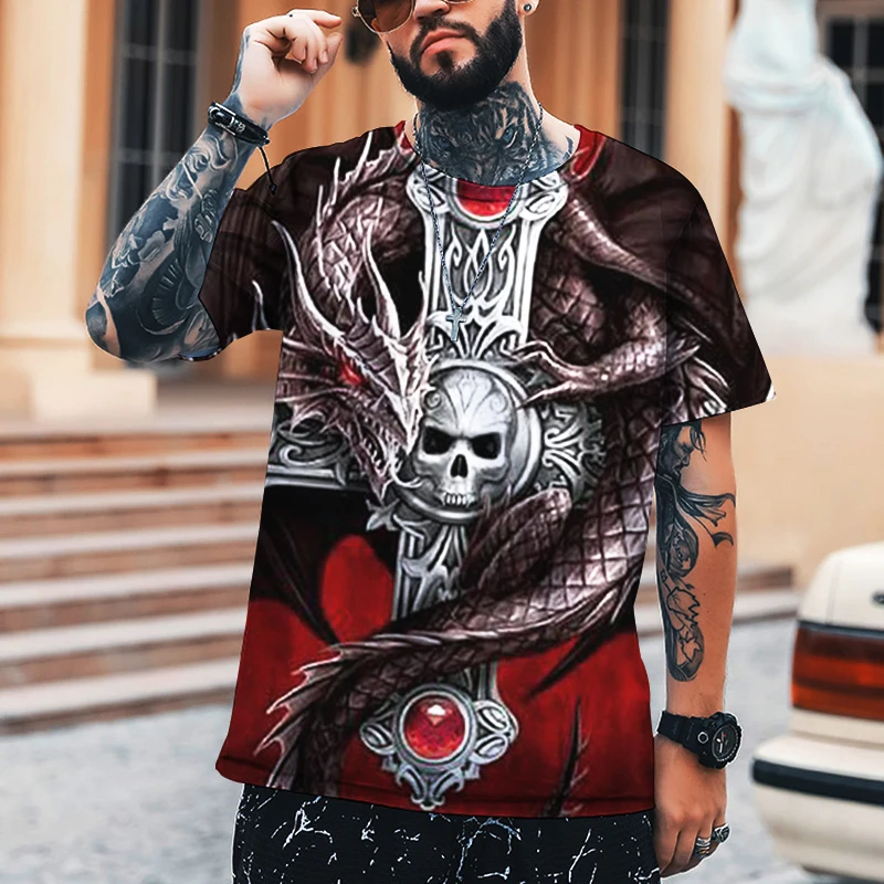Men's Clothing Cross Groove Dragon King 3D Printing Street Harajuku Domineering T-shirt Printing Oversize 6XL O-neck
Men's Clothing Cross Groove Dragon King 3D Printing Street Harajuku Domineering T-shirt Printing Oversize 6XL O-neck