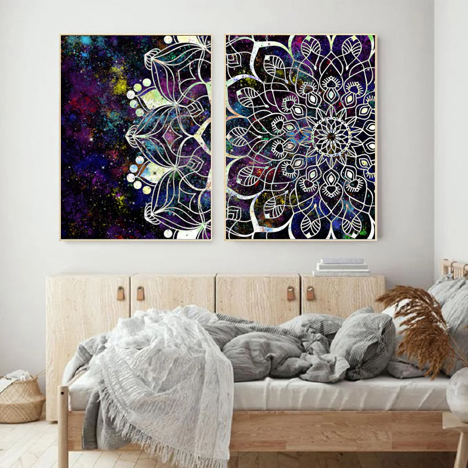 Mandala Flower Purple Black Colorful Painting Bohemian Wall Art Canvas Print Poster Picture Canvas Living Room Home Decoration
Mandala Flower Purple Black Colorful Painting Bohemian Wall Art Canvas Print Poster Picture Canvas Living Room Home Decoration