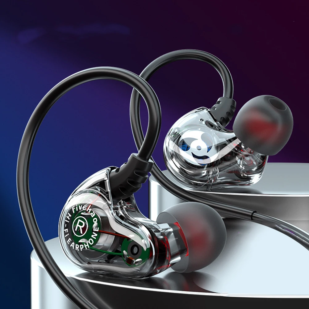3.5mm Earphone Dual Driver Stereo Wired Headphone Suitable for Android IOS Audio Devices
3.5mm Earphone Dual Driver Stereo Wired Headphone Suitable for Android IOS Audio Devices