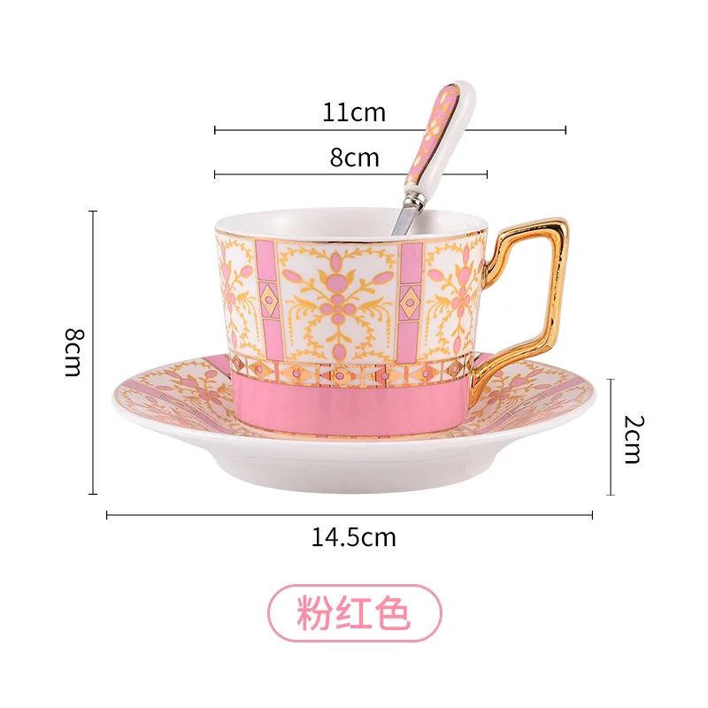Creative European ceramic Phnom Penh coffee cup dish English afternoon tea cup dish flower tea set with tray spoon
Creative European ceramic Phnom Penh coffee cup dish English afternoon tea cup dish flower tea set with tray spoon