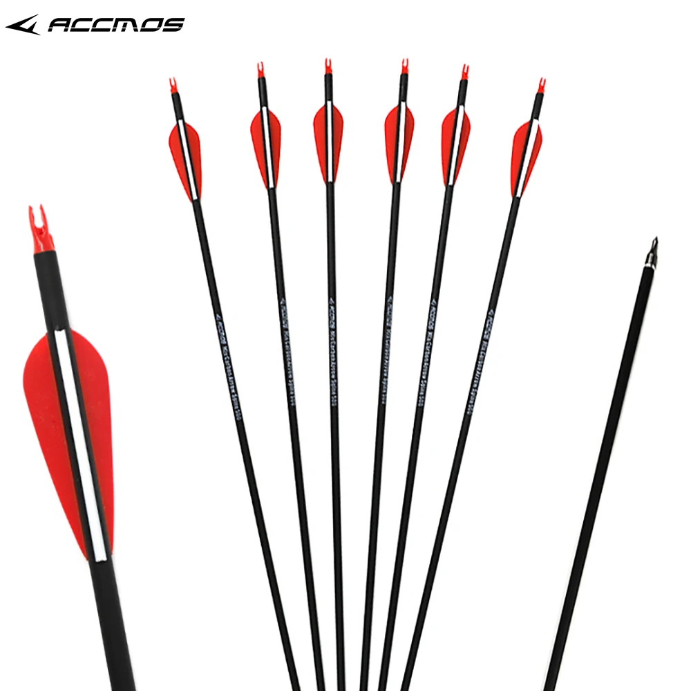 Hunting Spine 500 Mixed Carbon Arrow 6/12/24 Pcs 30 Inches Diameter 7.8 mm for Compound/Recurve Bow and Arrow Archery
Hunting Spine 500 Mixed Carbon Arrow 6/12/24 Pcs 30 Inches Diameter 7.8 mm for Compound/Recurve Bow and Arrow Archery