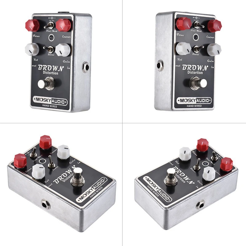 MOSKYO BROWN Distortion Guitar Effect Pedal Full Metal Shell True Bypass Distortion Effect Guitar Pedal
MOSKYO BROWN Distortion Guitar Effect Pedal Full Metal Shell True Bypass Distortion Effect Guitar Pedal
