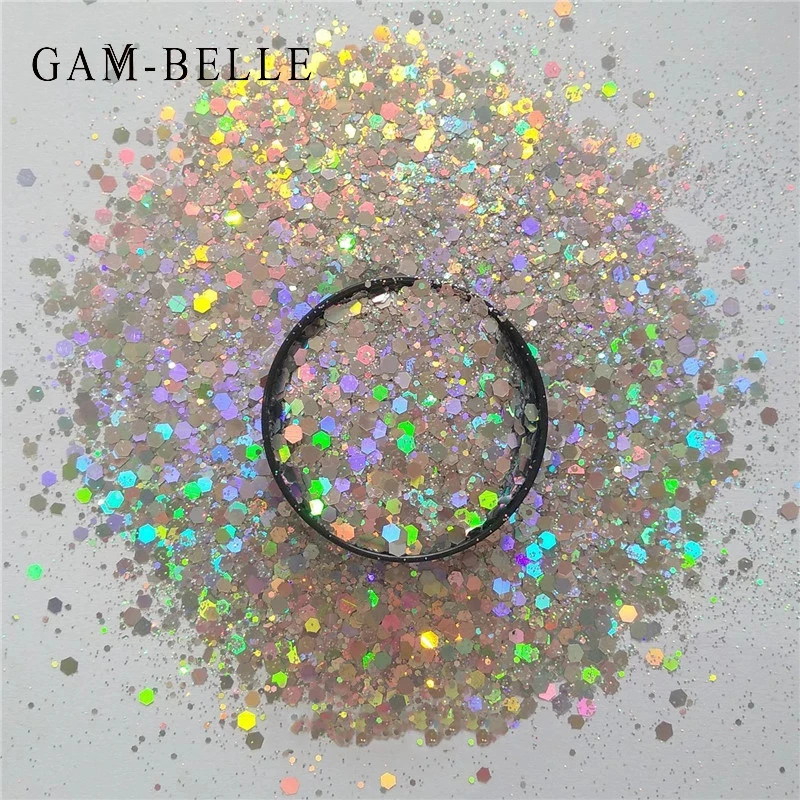 GAM-BELLE 3g/Box Holographic Nail Glitter Powder Shiny Luxury Sparkles Nail Art Sequins Pigment 3D Nails Decorations Tools
GAM-BELLE 3g/Box Holographic Nail Glitter Powder Shiny Luxury Sparkles Nail Art Sequins Pigment 3D Nails Decorations Tools