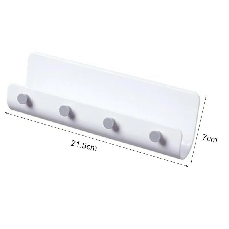 1pc Creative Home Simple U-shaped Storage Key Holder Nail-free With 4 Key Hook Rack Multi-purpose Wall Hanging Hook
1pc Creative Home Simple U-shaped Storage Key Holder Nail-free With 4 Key Hook Rack Multi-purpose Wall Hanging Hook