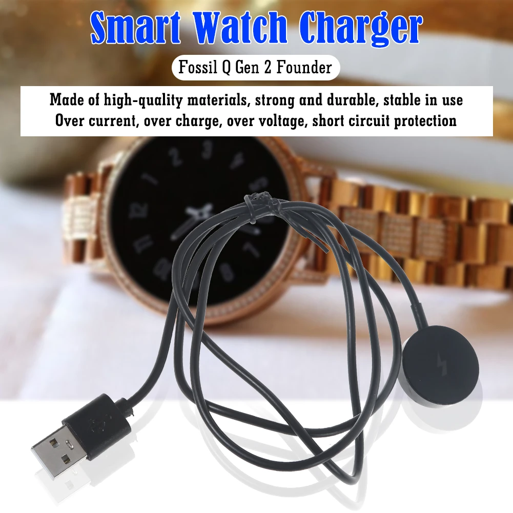 Smart Watch Charger Fast Charging Stand Dock Cable for Fossil Q Gen 1 Gen 2 Founder/Wander/Marshal Gen 3 Explorist/Venture
Smart Watch Charger Fast Charging Stand Dock Cable for Fossil Q Gen 1 Gen 2 Founder/Wander/Marshal Gen 3 Explorist/Venture