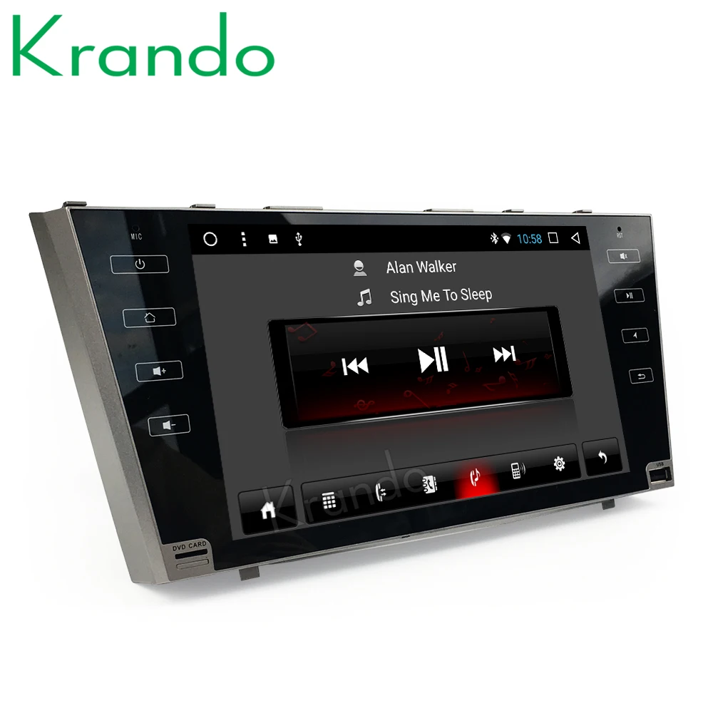 Автомобильная Мультимедийная система Krando на Android 8 1 с большим сенсорным IPS