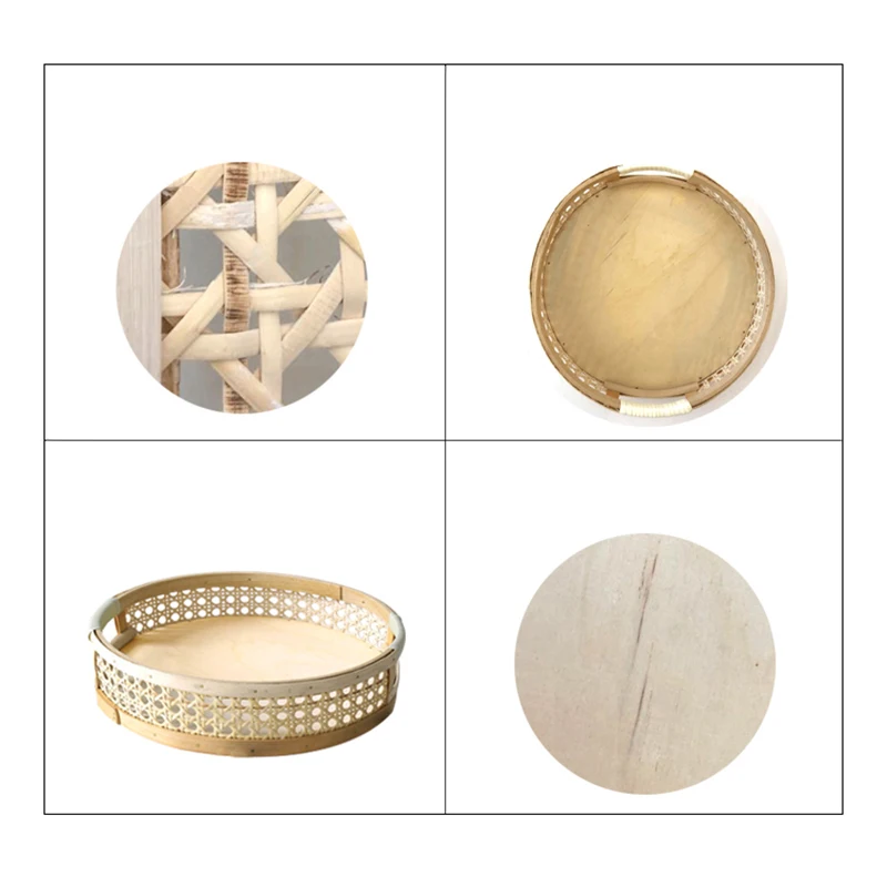 French Rattan Serving Tray Round Dessert Plate Picnic Desserts Fruit Food Display Organizer Platter Home Table Kitchen Decor 
French Rattan Serving Tray Round Dessert Plate Picnic Desserts Fruit Food Display Organizer Platter Home Table Kitchen Decor