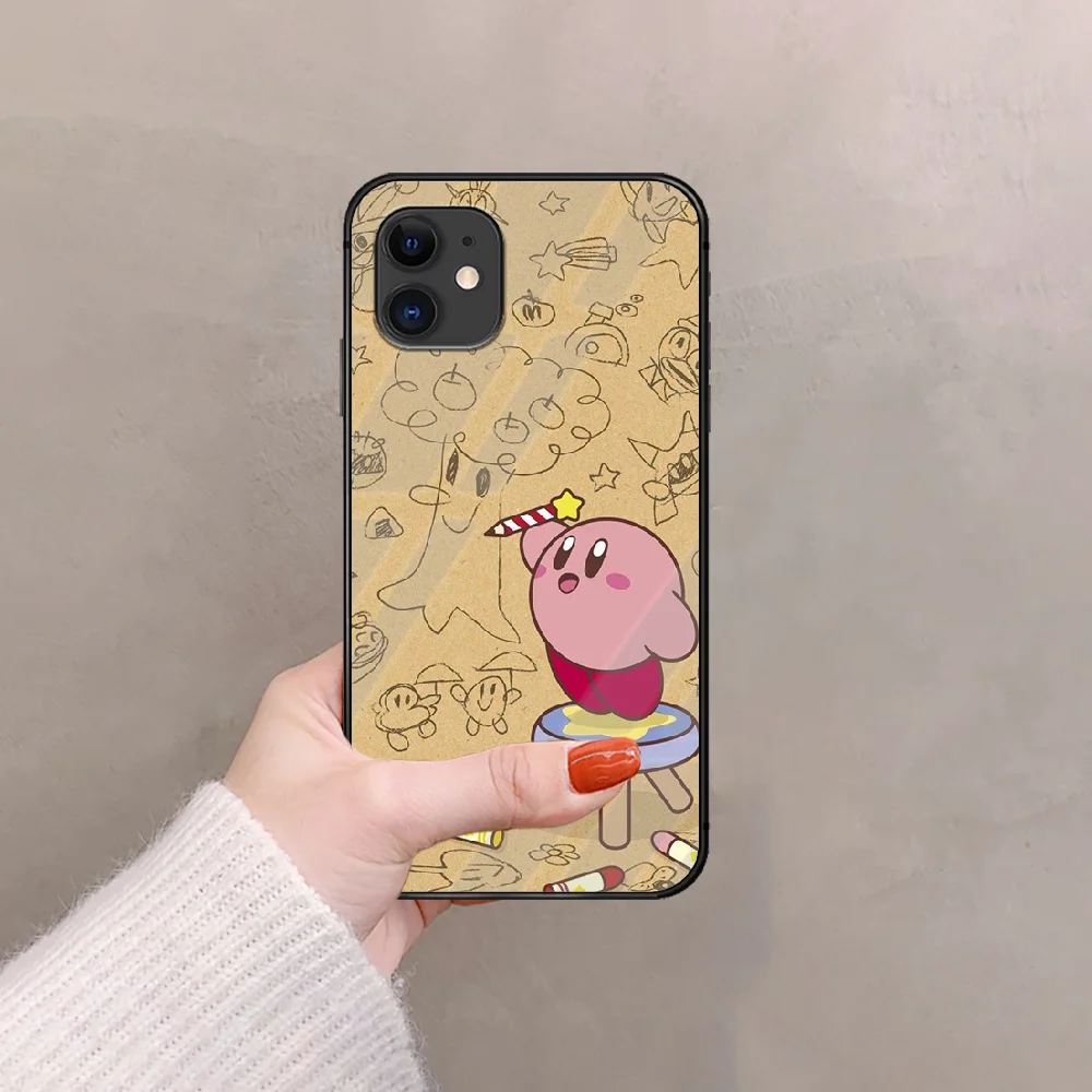 Cute Kirbys Phone Tempered Glass Case Cover For IPhone 5 6 7 8 S Plus X Xr Xs 11 12 Pro Max Se 2020 Mini 3D Black Etui Funda
Cute Kirbys Phone Tempered Glass Case Cover For IPhone 5 6 7 8 S Plus X Xr Xs 11 12 Pro Max Se 2020 Mini 3D Black Etui Funda