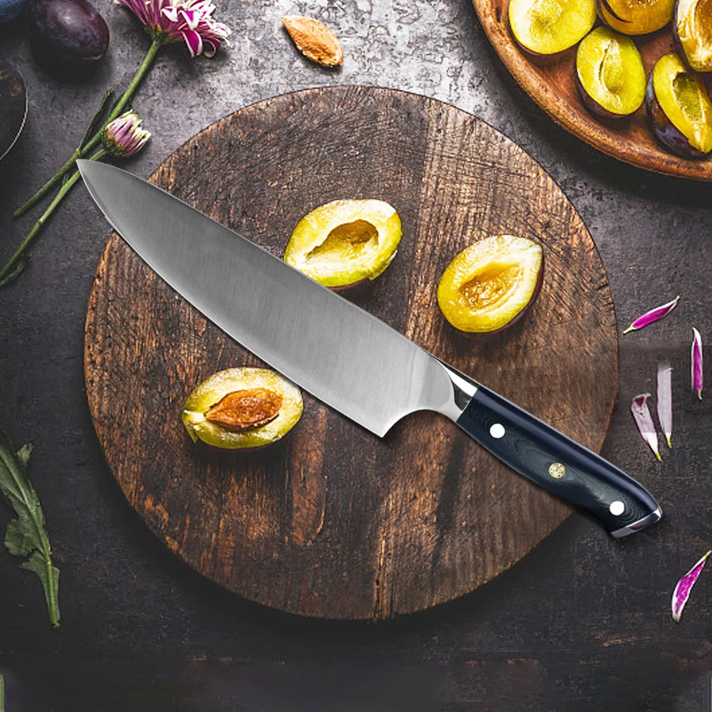 8 Inch Chef'S Knife Sharp Japanese High Carbon Stainless Steel 4116 German Meat Cleaver Sashimi Sushi Fish
8 Inch Chef'S Knife Sharp Japanese High Carbon Stainless Steel 4116 German Meat Cleaver Sashimi Sushi Fish