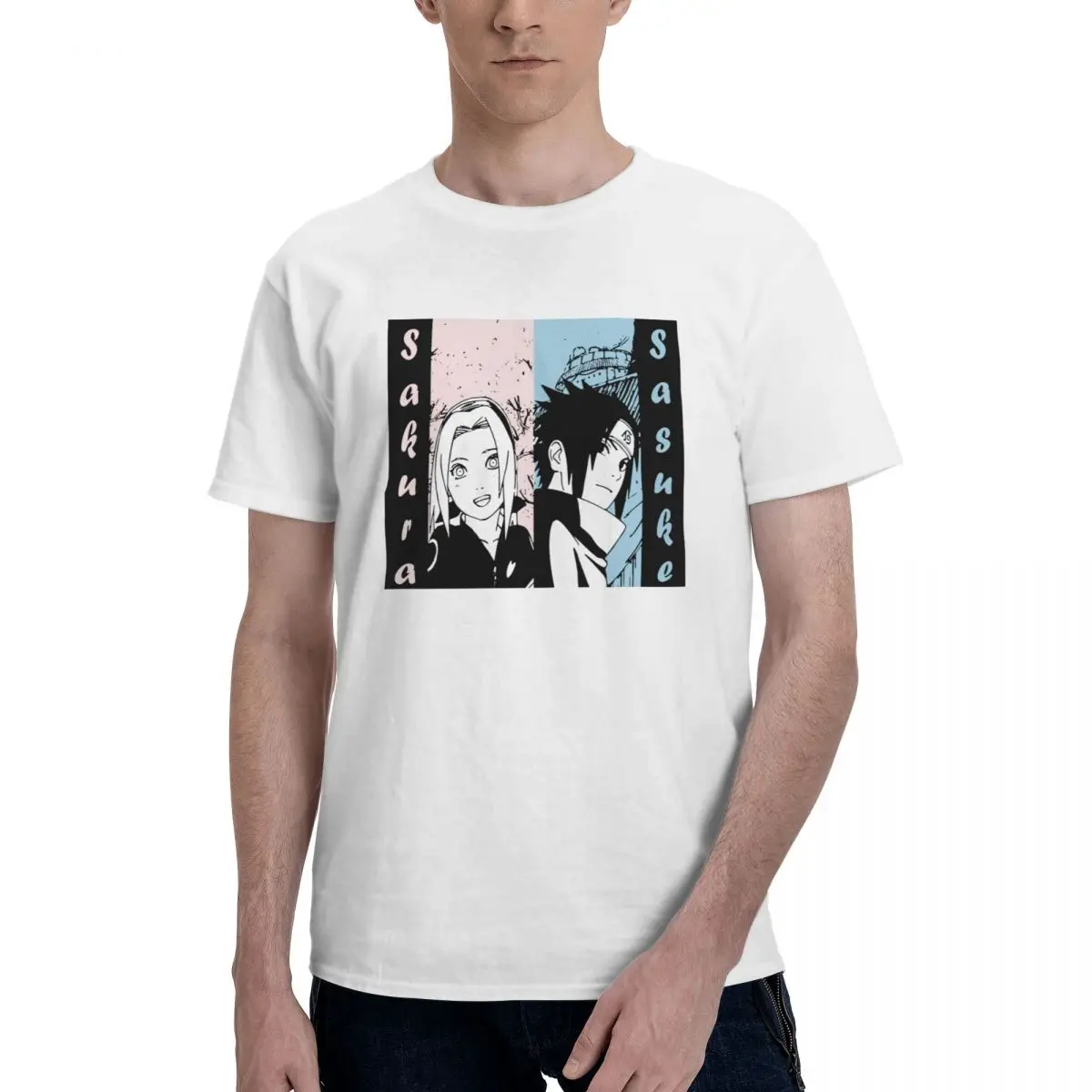 Bandai Naruto Sakura And Sasuke Men's T Shirt Anime Manga Tee Shirt Short Sleeve O Neck T-Shirt Pure Cotton Plus Size Clothing
Bandai Naruto Sakura And Sasuke Men's T Shirt Anime Manga Tee Shirt Short Sleeve O Neck T-Shirt Pure Cotton Plus Size Clothing