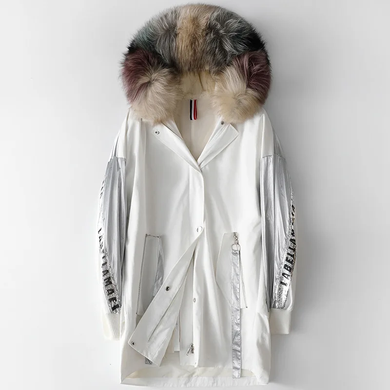 Winter Woman Black White Thick Warm Prined Real Fur Coat Rabbit Inner Bladder Parka 2020 Fox Hair Hooded Cotton Jacket
Winter Woman Black White Thick Warm Prined Real Fur Coat Rabbit Inner Bladder Parka 2020 Fox Hair Hooded Cotton Jacket