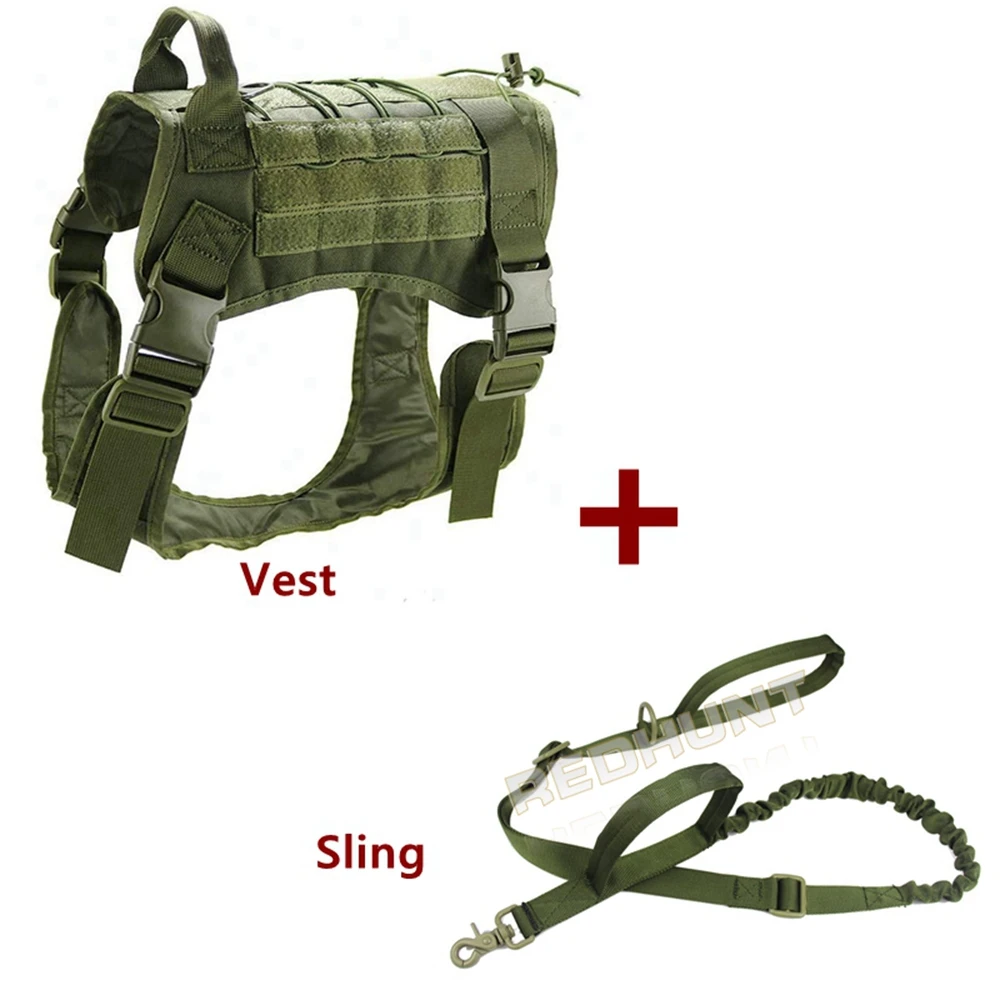 Tactical Dog Molle Vest Harness K9 Service Vest Adjustable Outdoor Training Costume Camouflage Harness
Tactical Dog Molle Vest Harness K9 Service Vest Adjustable Outdoor Training Costume Camouflage Harness