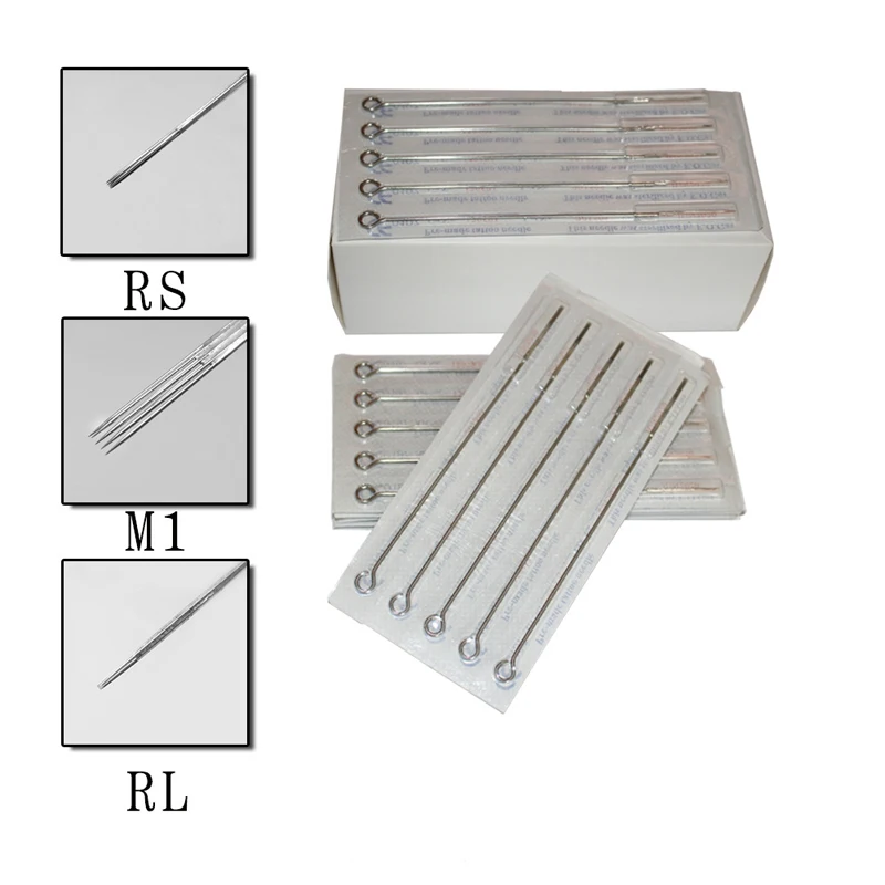 5PCS Disposable RL/M1/RS Tattoo Needles steel Sterilze Tatoo Needles Curved Round Liner Needles Tattoo Supply
5PCS Disposable RL/M1/RS Tattoo Needles steel Sterilze Tatoo Needles Curved Round Liner Needles Tattoo Supply